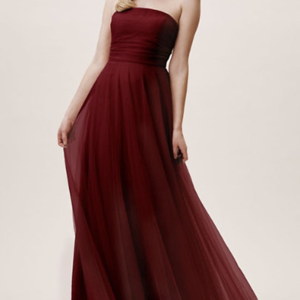 Jenny Yoo Ryder BHLDN Cabernet Burgundy SZ12 NWT